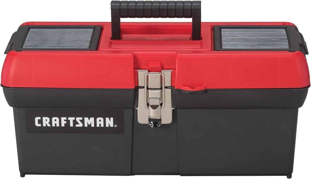 CRAFTSMAN Tool Box, Lockable, 16 in., Red/Black (CMST16901)