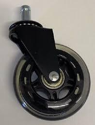 Rollerblade Style Wheels | Office Chair Soft Casters | Hard Floors |
