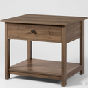 Everyday Living, End Table in Walnut, 20.1 in W x 24 in D, Materials: 100%. MDF Melamine