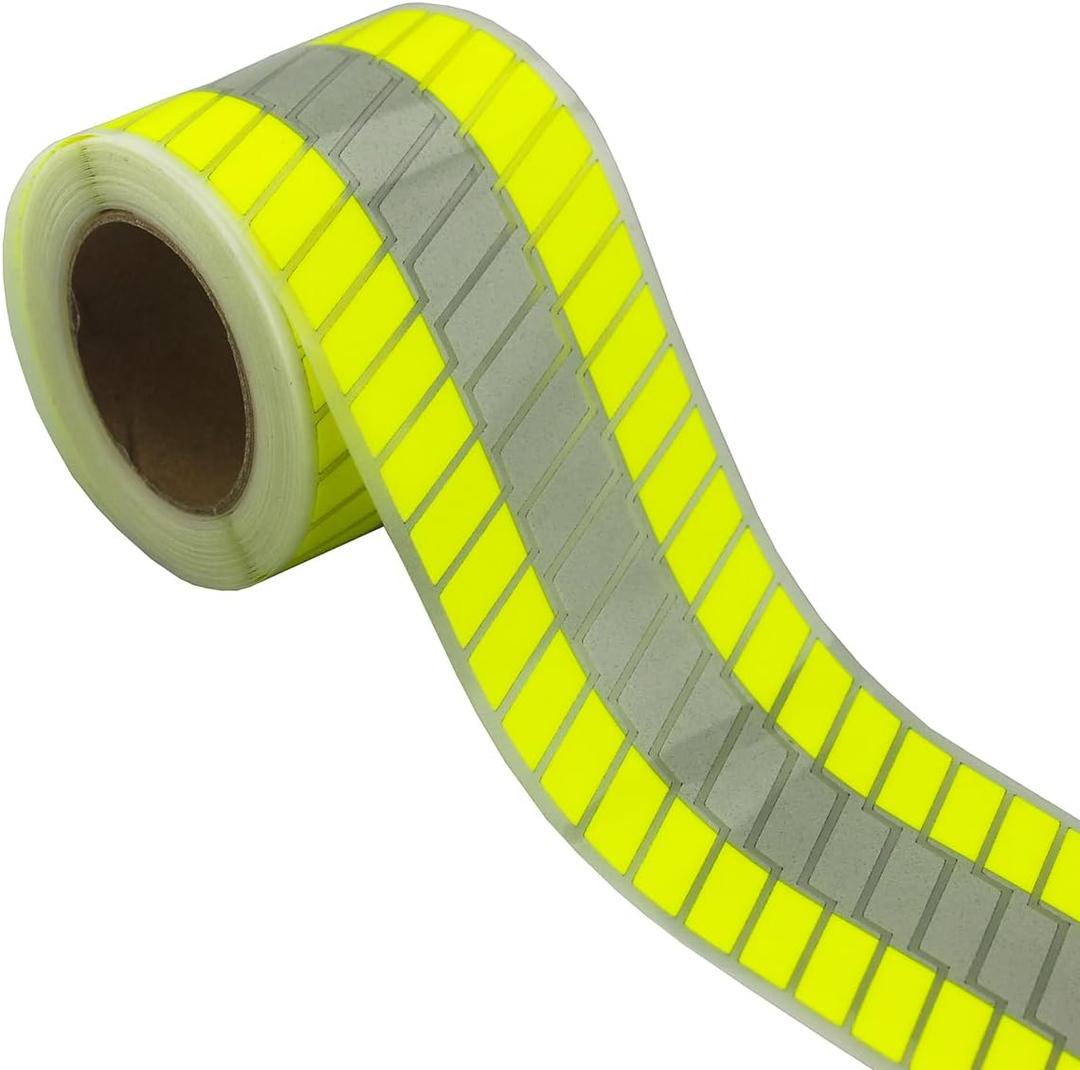 High Visibility Silver Reflective Heat Transfer Vinyl Iron On Tape for Clothing Striped-2# 2 Inch x 5 Yard (Fluorescent Yellow)