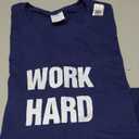 Work Hard T-Shirt, Size Medium, Navy