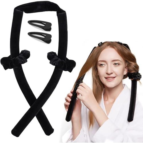 BAHREL Heatless Curlers Hair Curler Satin Curling Tape Non-Slip Heatless Hair Curler Overnight Curler Hair Curler with Hair Clips Heat Free Curling Tape : Beauty & Personal Care