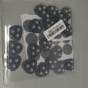 Self Adhesive Caster Wheels for Countertop - Furniture Sliders & Appliance Rollers for Kitchen, Coffee Machine, Blender, Oven(Black, 24pcs)