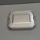 G.a HOMEFAVOR Stainless Steel Bento Lunch Box - Leak-Proof Metal Bento Box, Large Food Container with Lock Clips, Snack Container, Dishwasher Safe, 2 Compartments, 1200 ml/40 oz