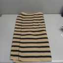 OJIA Outdoor Porch Rug Front Door Mat 24"x51" + 3x5 Washable Outdoor Rug Black and Tan Striped Outdoor Porch Rug Entryway Rugs Indoor Front Door Mat Outside Entrance