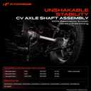 A-Premium Front Right Passenger Side CV Axle Shaft Assembly Compatible with Mercedes-Benz C300 4Matic 2015-2016, C400 2015, C450 AMG 2016, 2.0L 3.0L