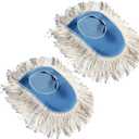 Nine Forty Heavy Duty, Industrial-Strength Cotton Wedge Dust Mop Head - Home & Commercial Hardwood Floor Cleaning - Designed for High-Performance Janitorial & Housekeeping Tasks