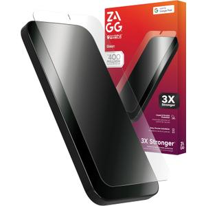 ZAGG Glass+ Google Pixel 10 Pro XL Screen Protector Extreme Impact & Shatter Protection, Scratch-Resistant, Smudge-Resistant, Fingerprint Scanner Compatible, InvisibleShield, Easy Installation