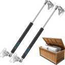 15 Inch Gas Struts for Heavy Lid, 67Lb/300N Gas Shocks Lift Support with L-Type Mounts for Tool Box Lid RV Bed Cabinet Door Floor Boat Hatch Storage, 2 PCS