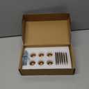 Goo-Ki 1.0''(24mm) Dia Cabinet Knob with Backplate,Antique Brass Drawer Knobs with Zinc Alloy Material,6 Packed