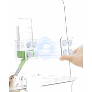 BUCATSTATE Hamster Water Bottles Holder with Magnetic, Drop-Resistant Water Bottle Stand with Adjustable Height, Fits Bottles up to Dia 2 inches, for Hamsters Small Pets (Only Water Bottle Holder)