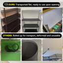 Wire Shelf Liner 14" x 24" Set of 5, 0.7mm Thick Non-Adhesive Plastic Shelf Mats for Wire Shelves, Waterproof Heavy Duty Wire Rack Liners, Transparent (Shipped Flat)