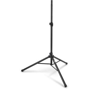 On-Stage SS7761B All-Aluminum Speaker Stand (Folding Portable Tripod Loudspeaker Stand, Nonslip Rubber Feet, Height Adjustable, Locking Pin, Mounts PA Speakers with 1 3/8 or 1 1/2 Sockets, Black)