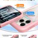 Diaclara Magnetic Designed for iPhone 17 Pro Max Case Full Body Bumper,[Compatible with MagSafe] Military Drop Proof Cover with Built-in Touch Sensitive Anti-Scratch Screen Protector, Pink