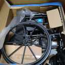 Medline Lightweight Wheelchair for Adults With Swing-Back, Desk-Length Arms, Elevating Leg Rests; 20" x 16"D Seat