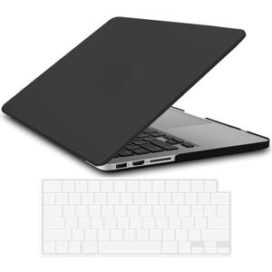 ACJYX Laptop Cover Compatible with MacBook Pro 16 inch 2020 2019 Release Model A2141 with Touch Bar and Touch ID, Clear Matte Cover Hard Case and Keyboard Skin, Black