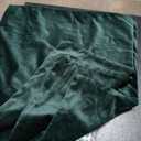 MZPSO Pack of 3, Velvet Super Soft Solid Decorative Square Throw Pillows Covers Set Cushion Case for Sofa Bedroom Car, 16 x 16 Inch/40 x 40 cm, Dark Green