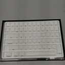 HITIME XVX Shine Through Keycaps w/IMD Tech, Custom Ice Crack Keycaps 60 75 100 Percent, White Key Cap Set 118 Keys Lines Backlit, OEM Profile Side Printed for Keyboards