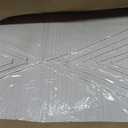 YLLTIEM Hand Painted Textured Geometric Wall Art 24x48 Inch, White Cream Ivory Abstract Canvas Wall Art, Large Horizontal Beige Neutral Wall Decor for Living Room, Bedroom, Office, Modern Wall Decor