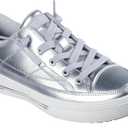Skechers Womens Arch Fit Arcade-Glistening Gal (7.5, Silver)