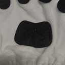 Dog Long Ears Headband - 5PCS Dog Ears Headband Paw Gloves Nose Bowtie Tail for Adult Women Halloween Puppy Costume Fluffy Floppy Animal Cosplay Party Accessories Set (Black and White)