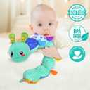 KMUYSL Baby Toys 0-6 6-12 Months, Sensory Music Animal Stuffed Toy for 0 1 2 3 4 5 6+ Months, Plush Toy with Crinkle and Rattles for Infant Newborn, Tummy Time Toys Gifts for 0-3-6-12 Month