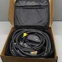 Portable Level 1&2 EV Charger-ETL Certified,12/16A 110V-240V with 25FT Extension Cable, NEMA 6-20 Plug & NEMA 5-15 Adapter, Portable Electric Vehicle Charging Stations for All SAE J1772 Cars