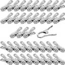 38PCS Greenhouse Clips-Garden Clips-Greenhouse Clamps Film Row Cover Netting Tunnel Hoop Clip Frame Shading Net Rod Clip for Season Plant Extension Support