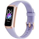 Fitness Tracker with 24/7 Heart Rate Blood Oxygen Sleep Monitor,Activity Tracker with 1.1" AMOLED Touch Color Screen, Multiple Sport Modes Step Counter,IP68 Waterproof for Women Men, Color: Purple