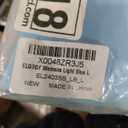 Elgogy Women's Oversized Work-out Crop T-shirt, Light Blue Large