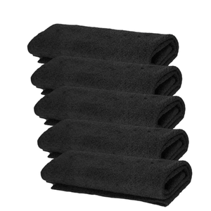 5Pcs Reusable Microfiber Cleaning Cloth Cleaning Towels Washable Multifunctional Black