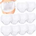 Weewooday 10 Pcs Waterproof Incontinence Underpants Plastic Pants Incontinence Leak Protection Adult Washable Diaper Cover (White,Small)