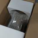 2 PCS 1.5 Gallon Drink dispenser, Glass Beverage Dispenser With Wood Stand, Large Water Drink Dispensers for Parties With Stainless Steel Spigot, Ideal for Lemonade,Juice, Tea, and Party Drinks