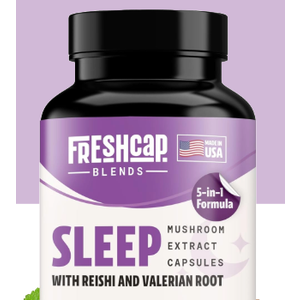 FreshCap 5-in-1 Sleep Supplement, Magnesium for Jamaica, EXP 07/2025