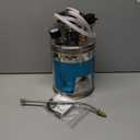 1Gal Stainless Steel Pump Up Sprayer Reinforced Hose, Hand Pump Sprayer with Pressure Gauge&Safety Valve, Adjustable Nozzle Suitable for Gardening (1 Gallon)