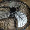 Amazon Basics 20" High Velocity Industrial Cooling Floor Fan with 3 Speeds, Tilt Head, ETL-Listed Safety Compliance, Metal Housing and Blades, for Commercial Space/Garage/Gym, 125W, Black