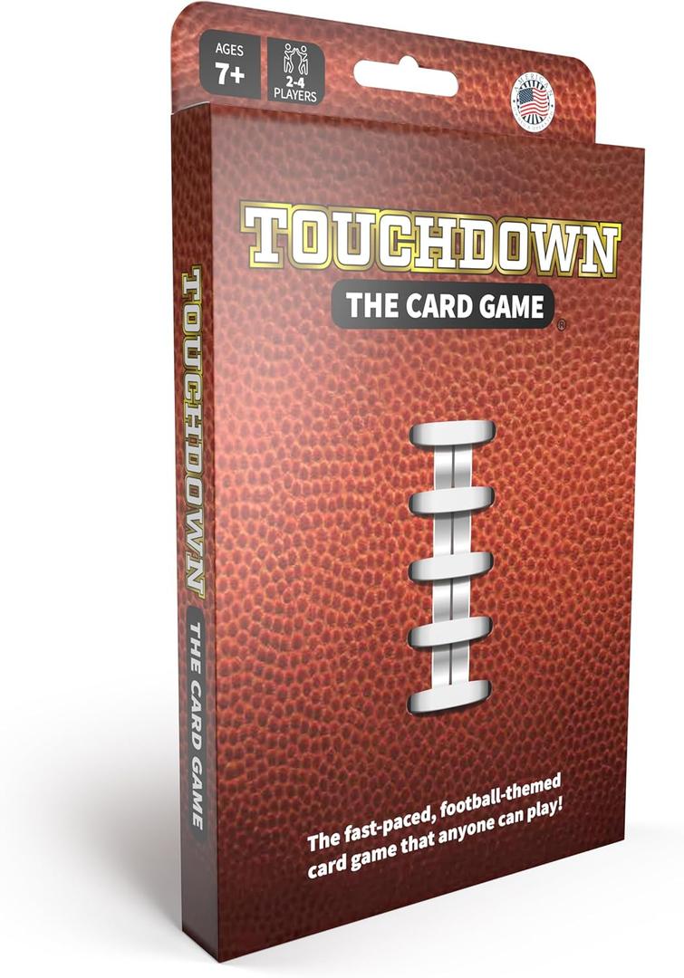Fast-Paced, Football Themed Card Game That Anyone Can Play, 2-4 Players, Fun Card Games for Adults, Kids, Families and Game Nights, Stocking Stuffers, Football Gifts