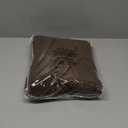 Nanspring Chocolate Linen Curtains 84 Inch Length 2 Panels Set for Living Room Back Tab Light Filtering Semi Sheer Curtain for Bedroom Farmhouse Drapes, 52x84 Inch, 2 Panels