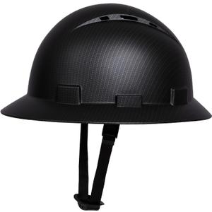 SRSAFETY Full Brim Hard Hat Carbon Fiber Design 6 Point Adjustable Ratchet Suspension OSHA Approved ABS Work Helmet for Men&Women ANSI Z89.1 Type I Class C