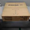 FDW Bistro Pub Table 2 Pack 40 Inch Height Cocktail Table Round Bistro Bar Table for Home and Kitchen Dining (Black)