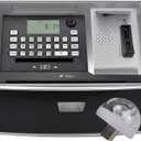 Toy Talking ATM Bank ATM Machine Savings Piggy Bank for Kids with Extended USB Ports for Accessories (Lamp Hot)