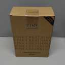 Vine Creations Clear Glass Soap Dispenser Set, Dish Soap and Hand Soap Dispenser Set with Stainless Steel Pump, 16 oz Glass Dispensers for Kitchen Bathroom Decor (Clear Bottle/Brushed Brass Pump)