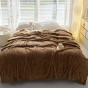 Generic
Breathable Throw Blanket for Couch, Lightweight Warm Blanket, Cozy Fluffy Faux Rabbit Fur Striped Throw Blanket for Sofa Chair Bed Living Room(Brown,180x200cm)