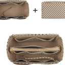 ZTUJO Purse Organizer Insert, Felt Bag Organizer with Metal Zipper, Handbag & Tote Shaper, For Speedy Neverfull Tote, 7 Sizes