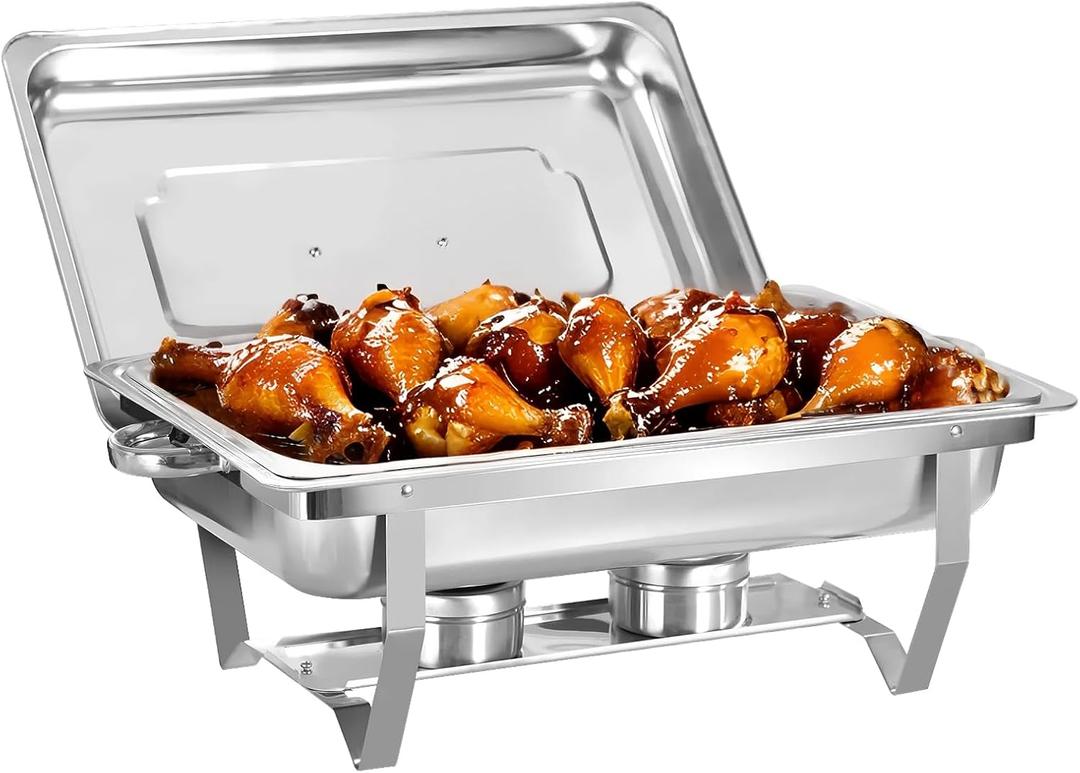 1 Pack Chafing Dishes for Buffet, Food Warmers for Parties Buffet