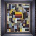 Mosaic Abstract with Veine D'Or Bronze Angled Frame, 13" x 15"