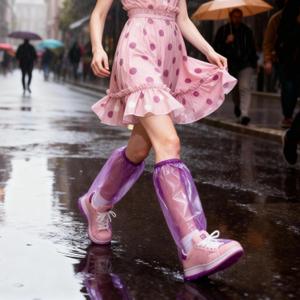 15 Pairs Rain Shoe Covers for Men Women Disposable Waterproof