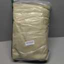 RICHIE Outdoor Patio Furniture Cover - Heavy Duty Waterproof 600D Tough Canvas Protector for Rectangular Table Cover, All-Season Dining Table and Chair Covers (96L x 44W x 28H Inch) (Beige & Brown)