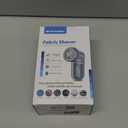 BEAUTURAL Fabric Shaver and Lint Remover, Sweater Defuzzer with 2-Speeds, 2 Replaceable Stainless Steel Blades, Battery Operated, Remove Clothes Fuzz, Lint Balls, Pills, Bobbles Gray