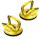 Glass Suction Cup Heavy Duty Aluminum Vacuum Plate Puller Handle Holder Hooks Duty Galss Lifting/Tile Suction Cup Lifter/Moving Glass/Pad for Lifting (Yellow, 2Pack) (Yelow)